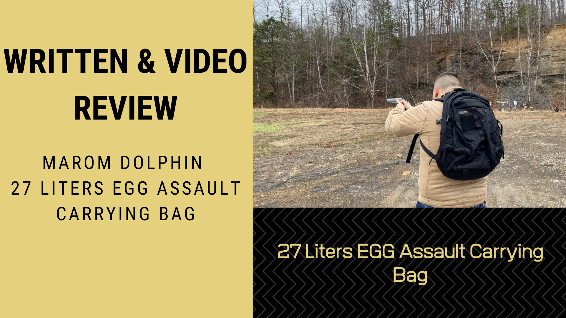 Written & Video Review Marom Dolphin 27 Liters EGG Assault Carrying Bag
